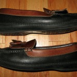 Cole Haan Country Men’s BLACK & BROWN Tassel Moccasin Loafer Shoes Size 11.5M