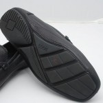 MENS BLACK LEATHER HUGO BOSS DRIVING SHOES MOCS MOCCASINS LOAFERS 8.5