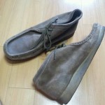 Excellent condition MENS clarks Wallabees taupe distressed