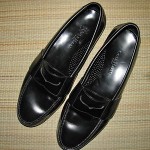 COLE HAAN City LOAFERS Shoes Size 11 1/2 Leather BLACK Penny 11.5