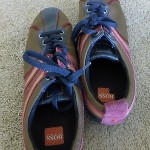 HUGO BOSS Orange Label Brown, Burgundy, Tan Sneakers Men’s 8 (Euro 41) Orlon