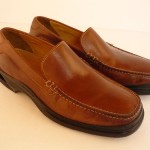 Cole Haan Mens 9 M Santa Barbara Saddle Tan Italian Leather Nike Air Sole $158