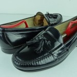 COLE HAAN CITY LEATHER TASSEL LOAFERS 13 D MENS CASUAL DRESS SHOES BLACK SLIPONS