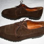 Cole Haan Brown Suede Oxfords Lace Up Shoes 10M Made in Italy