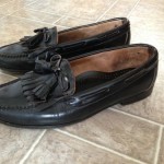 Cole Haan Mens Black Tassel Slip on Loafers Comfort Shoes Size: 8.5 M
