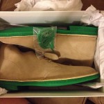 Mens Clarks Desert Boots Bright Green Sole Size 12 NIB Deadstock