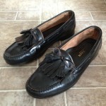 Cole Haan Mens Black Tassel Slip on Loafers Comfort Shoes Size: 8.5 M