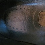 Mens sz 10 M black leather Clarks slip on casual shoes