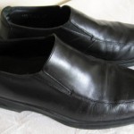 10.5 M Cole Haan NIKE AIR Black Leather MENS DRESS LOAFERS slip on shoes