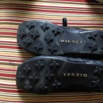 Diesel Black leather Almaty shoes Size 12