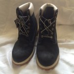 Timberland mens boots Black Nubuck White Cream Trim Mint 13m