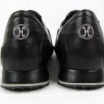 Cole Haan Nike Air Slip On Velcro Casual Loafer Sneaker Black Leather #7430 10.5