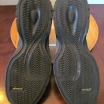 Mens sz 10 M black leather Clarks slip on casual shoes