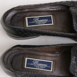 Men’s Cole Haan Bragano Woven Leather Loafers 9 M- Black