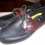 NEW Timberland Kiawah 2T Black & Brown Leather two eye Boat Deck Shoes Mens 13M