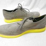 NEW Cole Haan Mens Gray Lunargrand Leather Wingtip Oxford Shoes Size 11 M