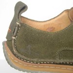 J-Shoes mens 8 vintage oxfords clarks used green suede