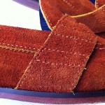 New mens Cole Haan rust suede penny loafers (size 8.5)