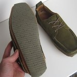 J-Shoes mens 8 vintage oxfords clarks used green suede