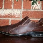 MENS COLE HAAN/NIKE AIR  DARK BROWN LEATHER  SLIP ON  CASUAL SHOES 11.5M  EUC