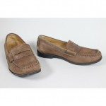 COLE HAAN Men’s Brown Leather Air Pinch Penny Slip On Loafers Sz 5