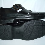 COLE HAAN Nike Air Black Leather Closed Back Fisherman Sandal/Casual Shoes 10 M