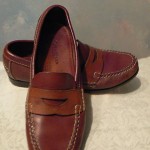COLE HAAN  MENS BROWN LEATHER LOAFERS  10B