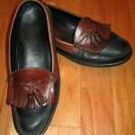 Cole Haan Country Men’s BLACK & BROWN Tassel Moccasin Loafer Shoes Size 11.5M