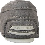Hugo Boss Mens Drefin Medium Grey Slip-on Driving Driver Shoes Loafers