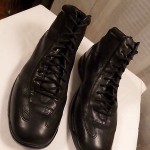 COLE HAAN CITY NIKE AIR MEN BLACK LEATHER ANKLE BOOTS SNEAKER SHOES SZ 9 M