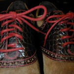 MENS COLE HAAN AIR COLTON CHOCOLATE SUEDE W/ CROC. SADDLE/OXFORD