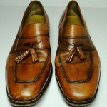 COLE HAAN Camel Tan Leather Tassel Slip-On Loafers – US 11 M