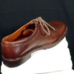 Cole Haan Mens 8.5M Brown Pebbled Leather Split Toe Lace up Oxford Shoes