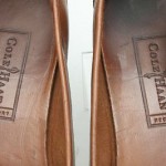 Mens shoes COLE HAAN Resort saddle tan leather slip on penny loafers sz 12 D