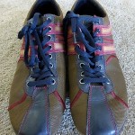 HUGO BOSS Orange Label Brown, Burgundy, Tan Sneakers Men’s 8 (Euro 41) Orlon