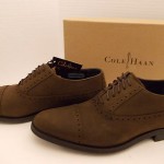 Cole Haan Mens Air Stanton Oxford Size 9 Brown Waterproof New $198msrp