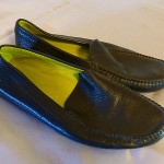 COLE HAAN Black Mens 9.5 Driving Mocs Shoes Slip on Moccasins SHOES EXCELLENT