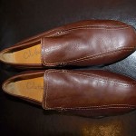 Men’s Cole Haan Nike Air Loafers Shoes 9.5 M Brown Moccasins
