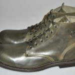 $350 NEW Diesel TATRA ORIGINAL Military Green Leather Ankle Boots 46/12.5