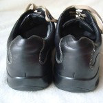 COLE HAAN NIKE AIR MENS BLACK LEATHER OXFORD SHOES SIZE 9 M