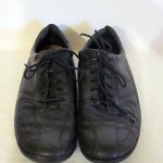 COLE HAAN Mens DRIVING Black Leather Oxford SNEAKERS Used SHOES Size 9.5