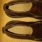 TIMBERLAND men’s slip-on loafers mocs sz 11 M brown leather EUC free shipping!