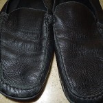 HUGO BOSS Soft Black Leather Loafers SZ. 11M