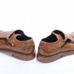 COLE HAAN HARRISON MONK C10758 NIKE AIR 11 brown leather OXFORD STRAPS shoe