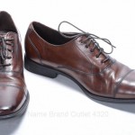 COLE HAAN ADAMS C09167 NIKE AIR 10.5 brown leather OXFORD PLAIN CAP TOE shoe