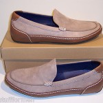 COLE HAAN Air Mitchell Venetian Size 10 M Tan Nubuck Leather Loafers Mens Shoes