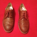 Cole Haan Nike Air Franklin Bark Suede Wing Tip Oxford Size 9