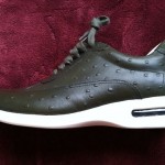 MENS COLE HAAN NIKE AIR CONNER OSTRICH PRINT LEATHER SHOES LACE GREEN 10.5 NEW