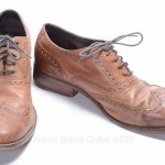 COLE HAAN C10027 NIKE AIR 10.5 M brown leather OXFORD WINGTIP LACED BROGUE shoe