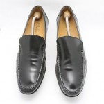 NICE! Mens shoes COLE HAAN black leather slip ons loafers sz 11.5 M